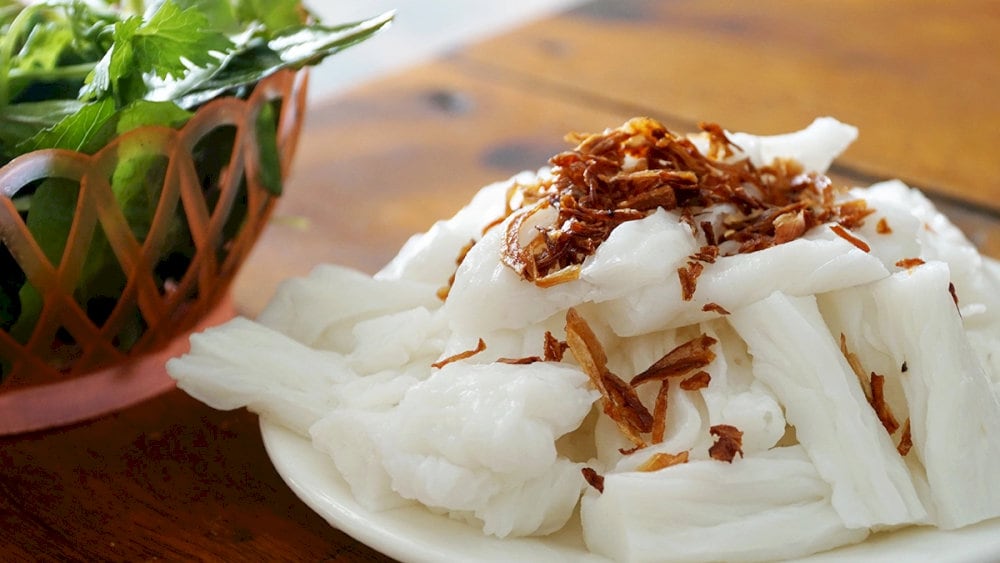 Bánh mướt chấm nước mắm
